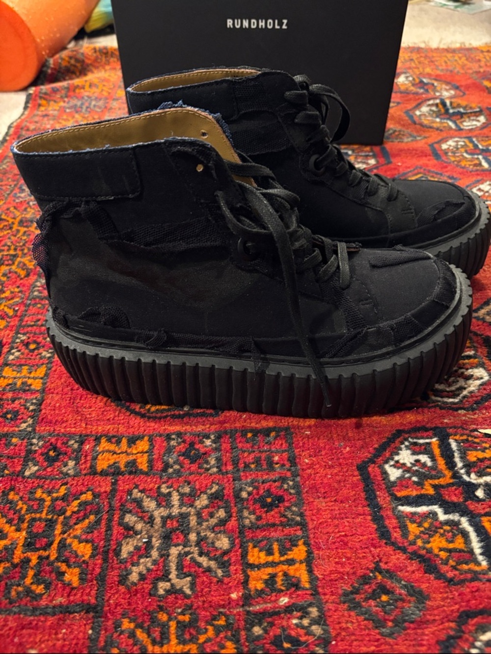RUNDHOLZ Black Hightop Sneakers - Picture 2 of 9
